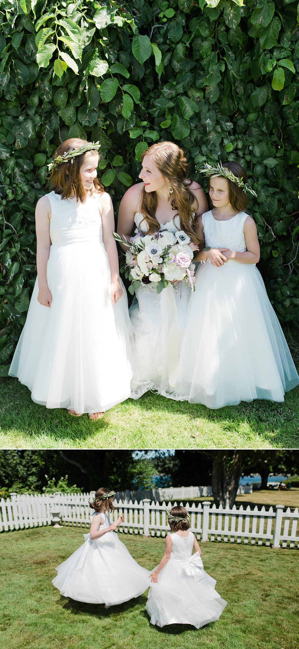 bride-with-flower-girls