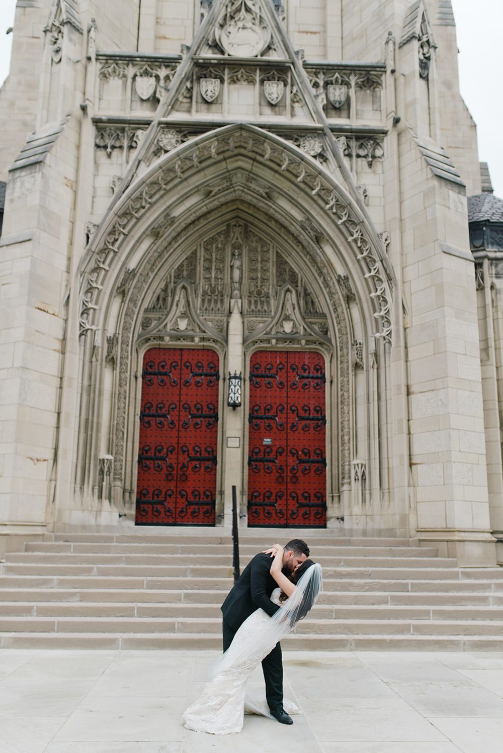 bride-and-groom-in-front-of-church