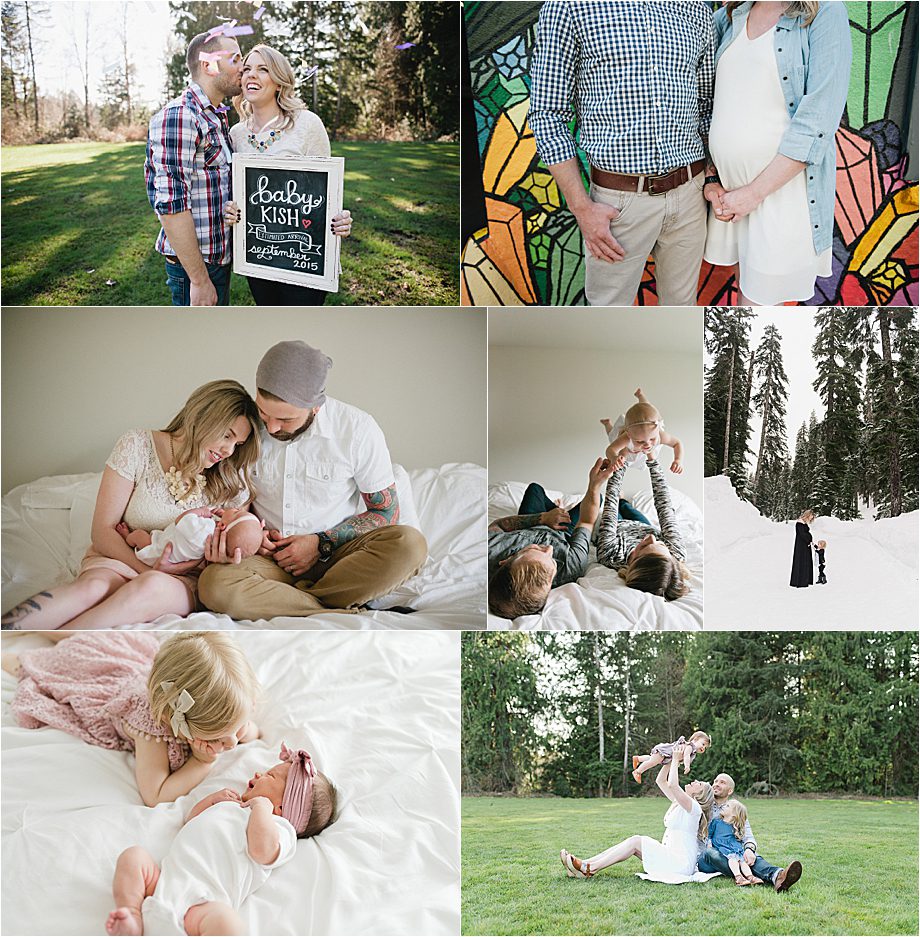 seattle family, maternity, and newborn photography, in home and on location