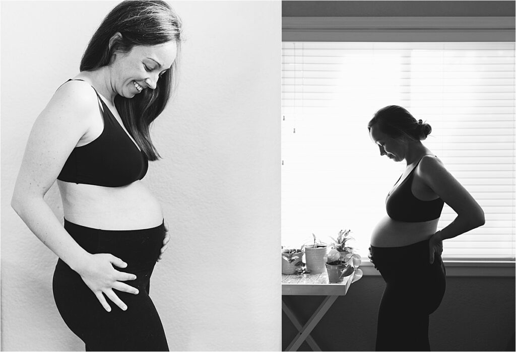 Sabine Seamless Pregnancy Belly Band (Black) - Maternity Wedding